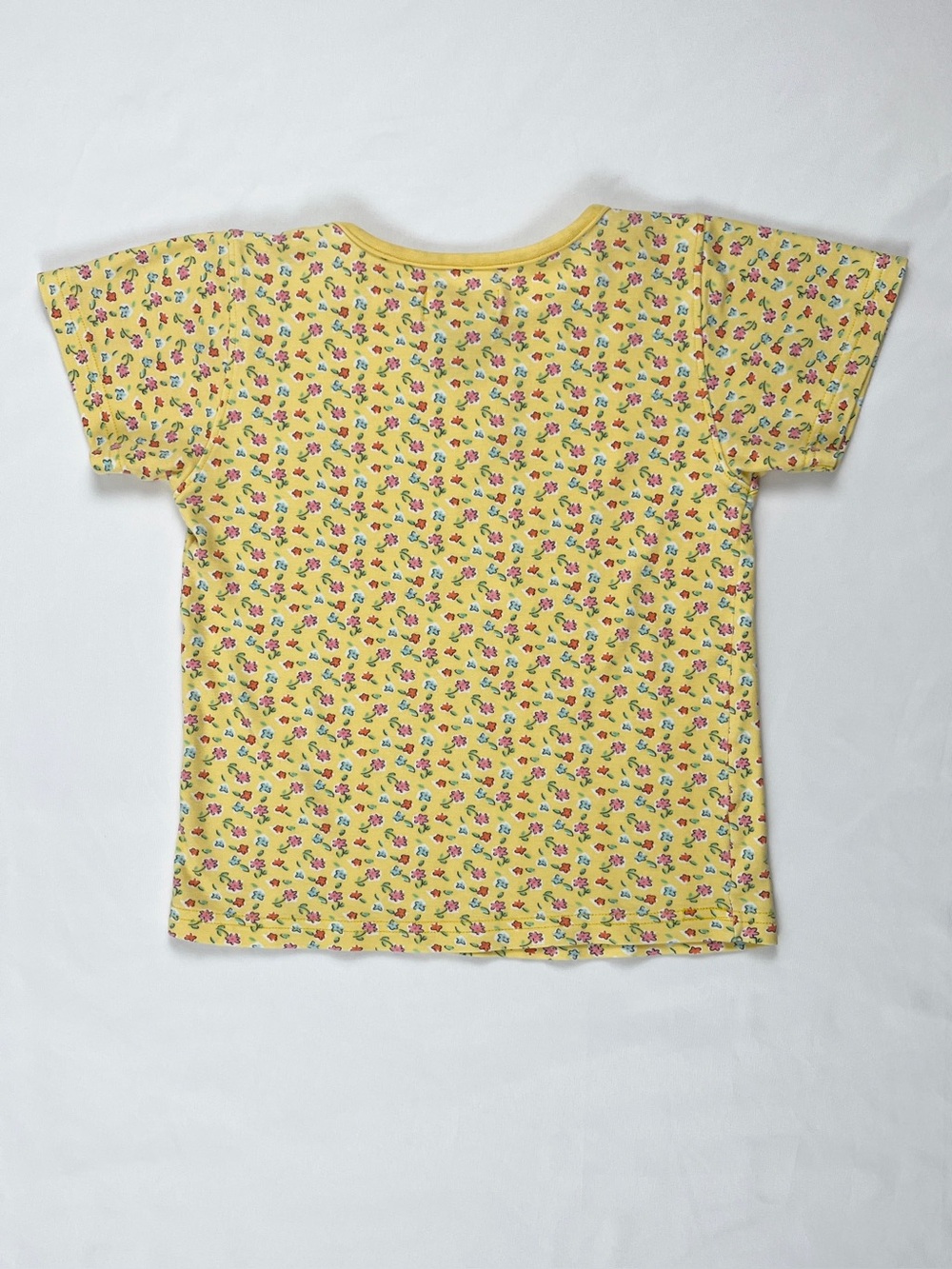 Gymboree Vintage 1998 Yellow Cotton Ditsy Floral Print Tee 5-6 - Picture 6 of 10